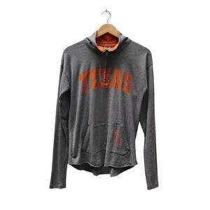 Victoria’s Secret PINK Texas Longhorns Quarter Zip Hoodie Gray Orange Size S